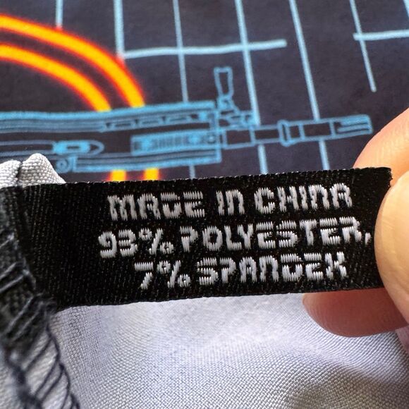 Retro Rifle “The Grid” Men’s Button Up Shirt Blue Gun Grid Pattern Stretchy Sz M - Picture 10 of 16